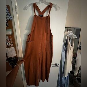 Miou Muse Burnt-Orange Overalls